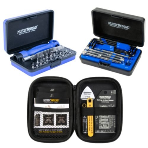 Music Nomad KEEP IT SIMPLE, SETUP (KISS)? Starter Kit Bundle - 6 pc. Gauge Set, 26 pc. Guitar Tech Tool Set, 11 pc. Truss Rod Wrench Set MN609