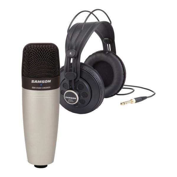 0af077ac3bd69e8c048e2978f29d8cf11530008166.jpg Samson C01 and SR850 Bundle Condenser Mic /Headphones Bundle