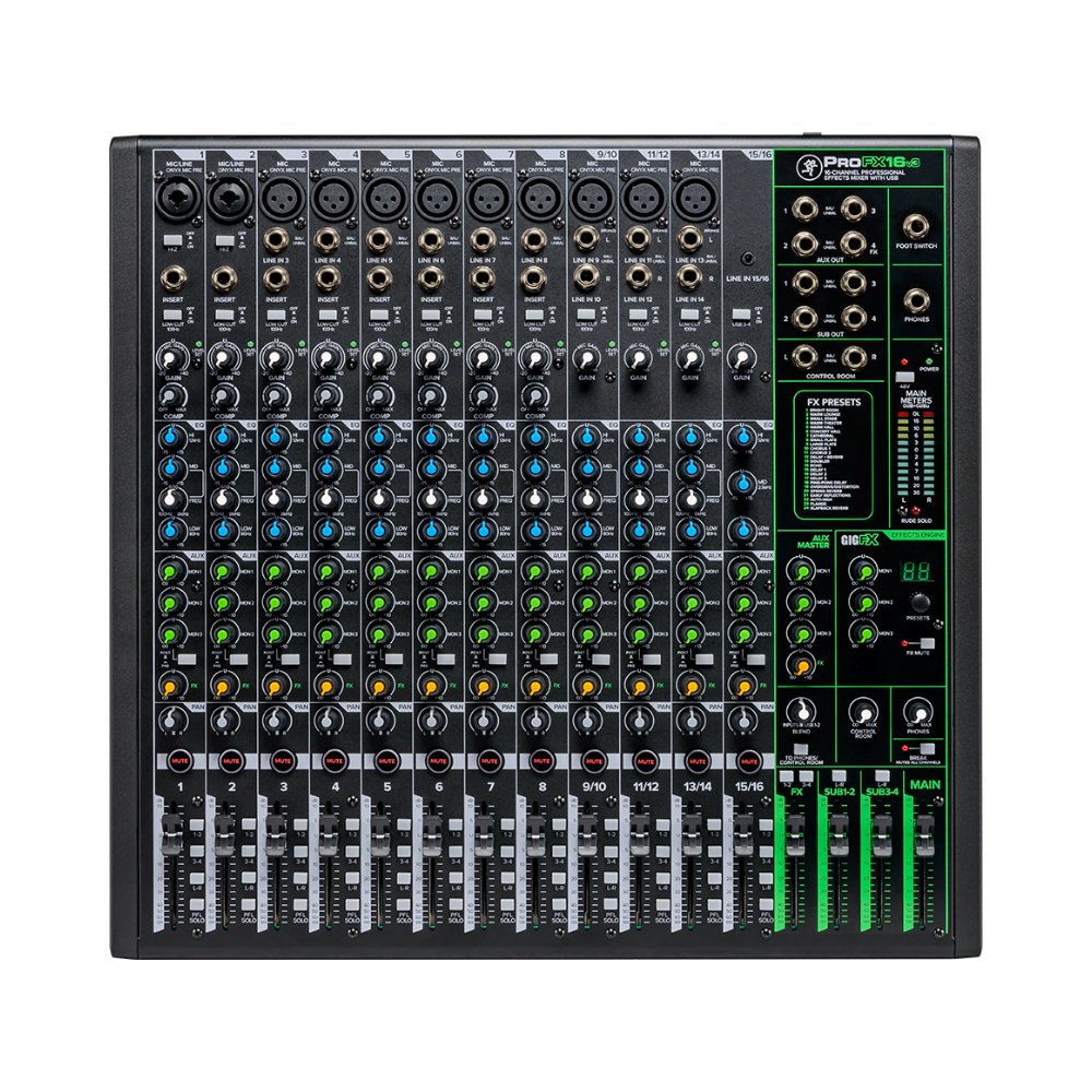 Mackie ProFX16v3 16-channel Mixer with USB and Effects
