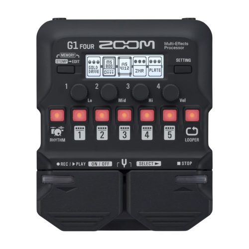 2 Zoom G1 Four - Guitar Multi-Effects Pedal