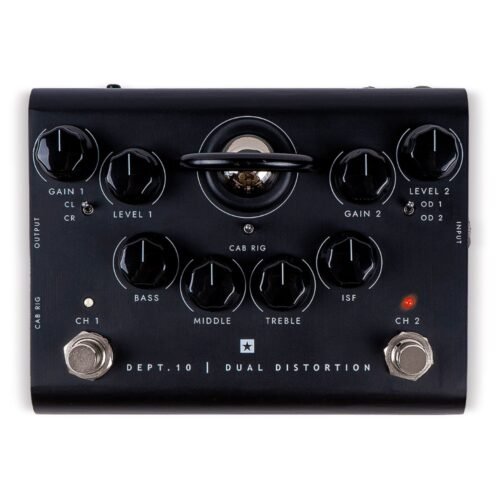 Blackstar Dept 10 Dual Distortion – 2‑Channel Tube Distortion Pedal with CabRig™ DSP, USB/XLR Interface, ISF & FX Loop