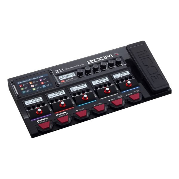 Zoom G11 Multi-Effects Processor – Flagship Guitar Effects & Amp Modeler with Expression Pedal