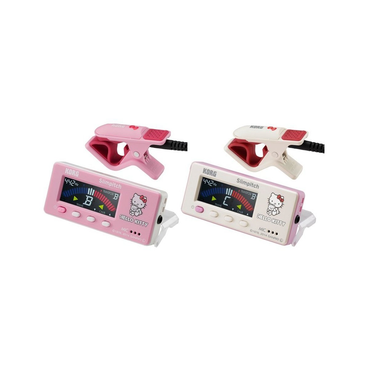 Korg Slimpitch Hello Kitty Series Tuner in White