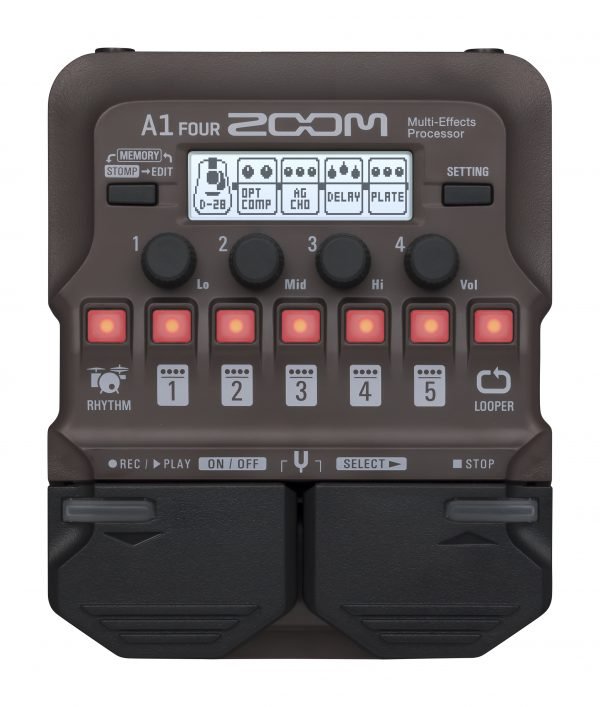 8acbde5227b40ad54a2808fee46322641571804621.jpg Zoom A1 Four - Acoustic Multi-Effects Processor