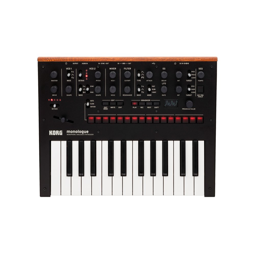 Korg Monologue Monophonic Analog Synthesizer in Black