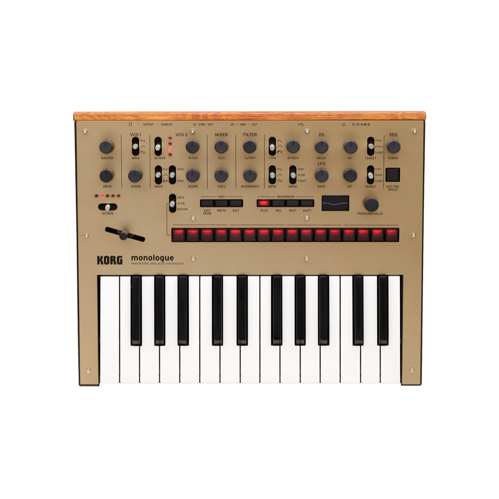 Korg Monologue Monophonic Analog Synthesizer in Gold