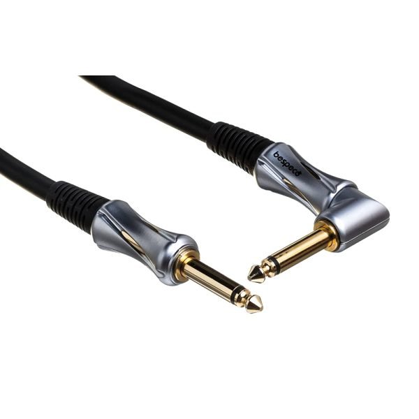 Bespeco Platinum PT900P 9 metre Straight to Right Angle Instrument Cable