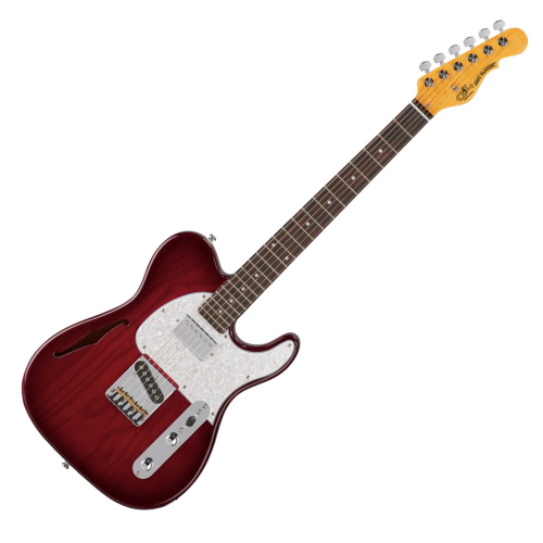 G&L Tribute ASAT Classic Bluesboy Semi Hollow in Redburst Electric Guitar