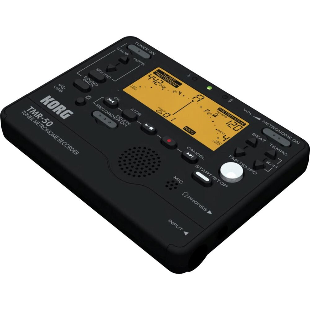 Korg TMR-50 Tuner Metronome Recorder (TMR50 / TMR 50) - Black