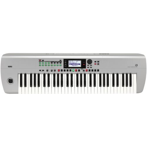 Korg i3 Music Workstation Keyboard in Matte Silver