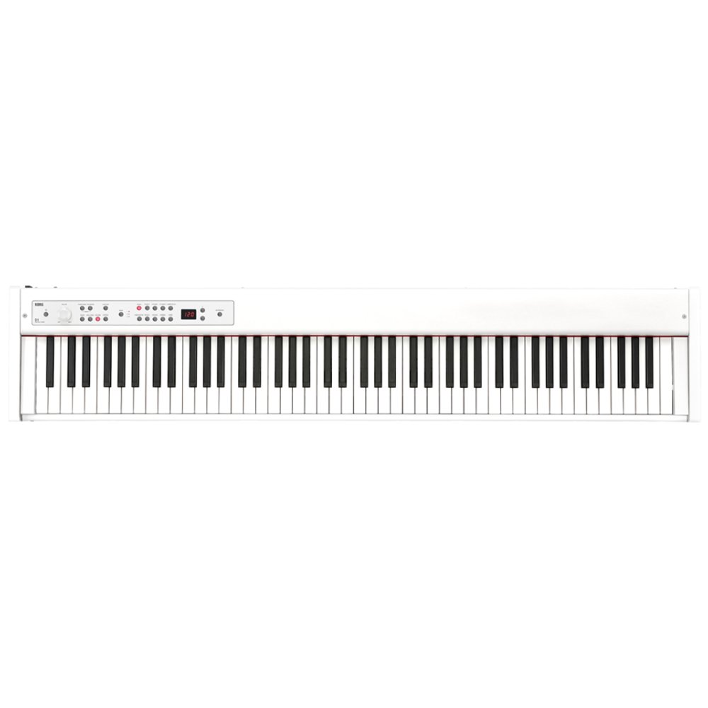 Korg D1 Digital Piano – 88-Key RH3 Weighted Keyboard in White