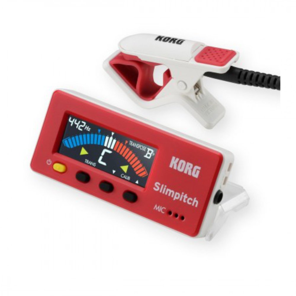 Korg SlimPitch SLM-1CM Chromatic Tuner in Red White (SL1MCM)