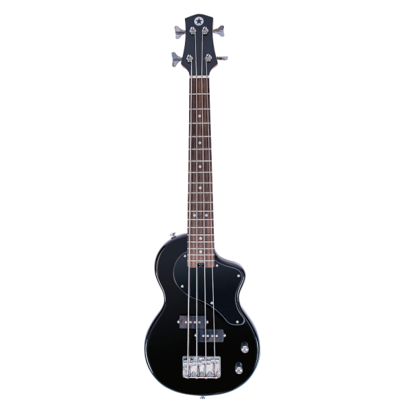 CarryOn-ST-Bass-JB-1 Blackstar Carry-On ST Travel Size Electric Bass in Jet Black