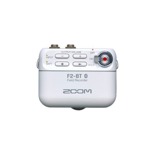 Zoom F2-BT Field Recorder and Lavalier Microphone With Bluetooth (White) (F2BT / F2 BT)