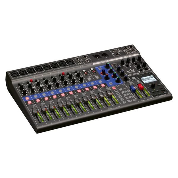Zoom LiveTrak L-12 (L12) Digital Mixer and Multi-Track Recorder – 12-Channel Portable Studio Solution