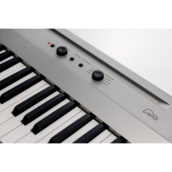 Korg Liano L1 Digital Piano – 88-Key Slim & Portable Keyboard with USB Audio/MIDI in Metallic Silver