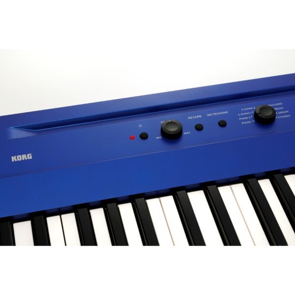 Korg Liano L1 Digital Piano – 88-Key Slim & Portable Keyboard with USB Audio/MIDI in Metallic Blue