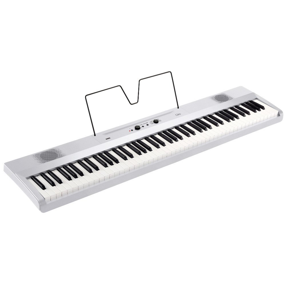 Korg Liano L1 Digital Piano – 88-Key Slim & Portable Keyboard with USB Audio/MIDI in Pearl White
