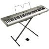 Korg Liano L1 Digital Piano – 88-Key Slim & Portable Keyboard with USB Audio/MIDI in Metallic Silver