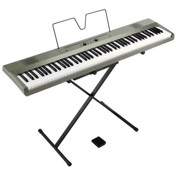 Korg Liano L1 Digital Piano – 88-Key Slim & Portable Keyboard with USB Audio/MIDI in Metallic Silver