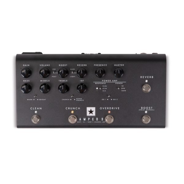 Blackstar Amped 3 – 100W 3‑Channel Pedalboard Amplifier with High‑Gain, CabRig™ DSP & USB/XLR Outputs