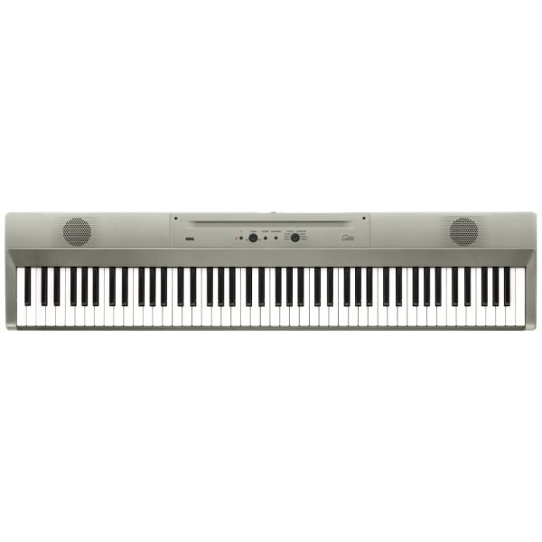Korg Liano L1 Digital Piano – 88-Key Slim & Portable Keyboard with USB Audio/MIDI in Metallic Silver