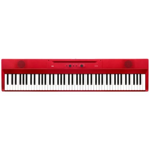 Korg Liano L1 Digital Piano – 88-Key Slim & Portable Keyboard with USB Audio/MIDI in Metallic Red