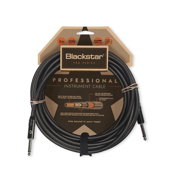 Blackstar 3M Straight 1/4″ Jack – Straight 1/4″ Jack Professional Instrument Cable
