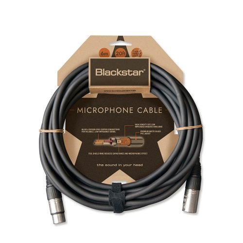 54e60d297b03220f43264f64cf757522.jpeg Blackstar 6M XLR Male – XLR Female Microphone Cable