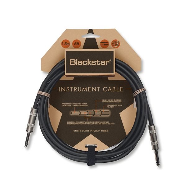 Blackstar 1.5M Straight 1/4″ Jack – Straight 1/4″ Jack Standard Instrument Cable