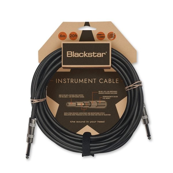 Blackstar 6M Straight 1/4″ Jack – Straight 1/4″ Jack Standard Instrument Cable