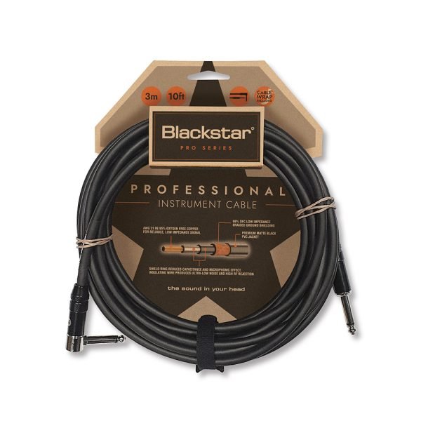 Blackstar 3M Straight 1/4″ Jack – Angled 90˚ 1/4″ Jack Professional Instrument Cable