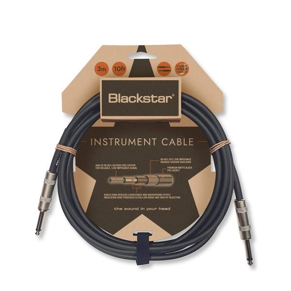 Blackstar 3.0M Straight 1/4″ Jack – Straight 1/4″ Jack Standard Instrument Cable