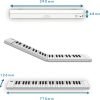 Blackstar Carry-On Folding Piano 49 Touch With Built-In Speakers - White