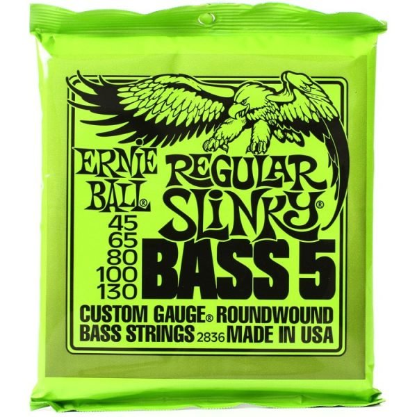 4e3821ec02b24d8e442e697fc77a23ef.jpeg ERNIE BALL P02836 REGULAR SLINKY NICKEL WOUND 5-STRING ELECTRIC BASS STRINGS, 45-130 GAUGE