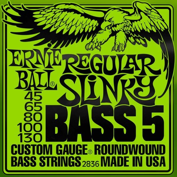 7ea9ad90b9653d59c226b85391522567.jpeg ERNIE BALL P02836 REGULAR SLINKY NICKEL WOUND 5-STRING ELECTRIC BASS STRINGS, 45-130 GAUGE