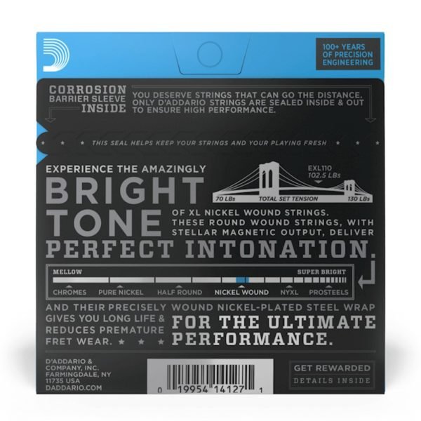 a95871e3809ed226d9f0ed08f4c24149.jpeg D’ADDARIO EXL120 XL NICKEL WOUND ELECTRIC GUITAR STRINGS, REGULAR LIGHT, 10-46 GAUGE