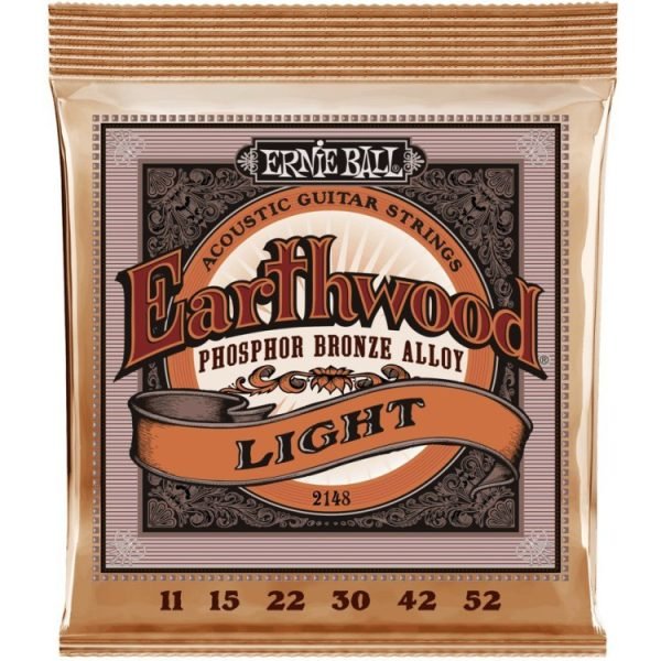 f7bd55a2a9af855d6c399eb27b34ff18.jpeg ERNIE BALL P02148 EARTHWOOD PHOSOPHOR BRONZE ACOUSTIC GUITAR STRINGS, LIGHT, 11-52 GAUGE