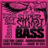 ERNIE BALL P02834 SUPER SLINKY NICKEL WOUND ELECTRIC BASS STRINGS, 45-100 GAUGE