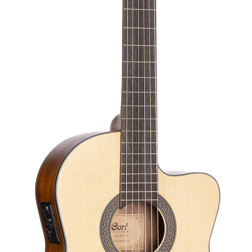 Cort AC120CE Classic Series Nylon Strings Electric Classical Guitar With Gigbag
