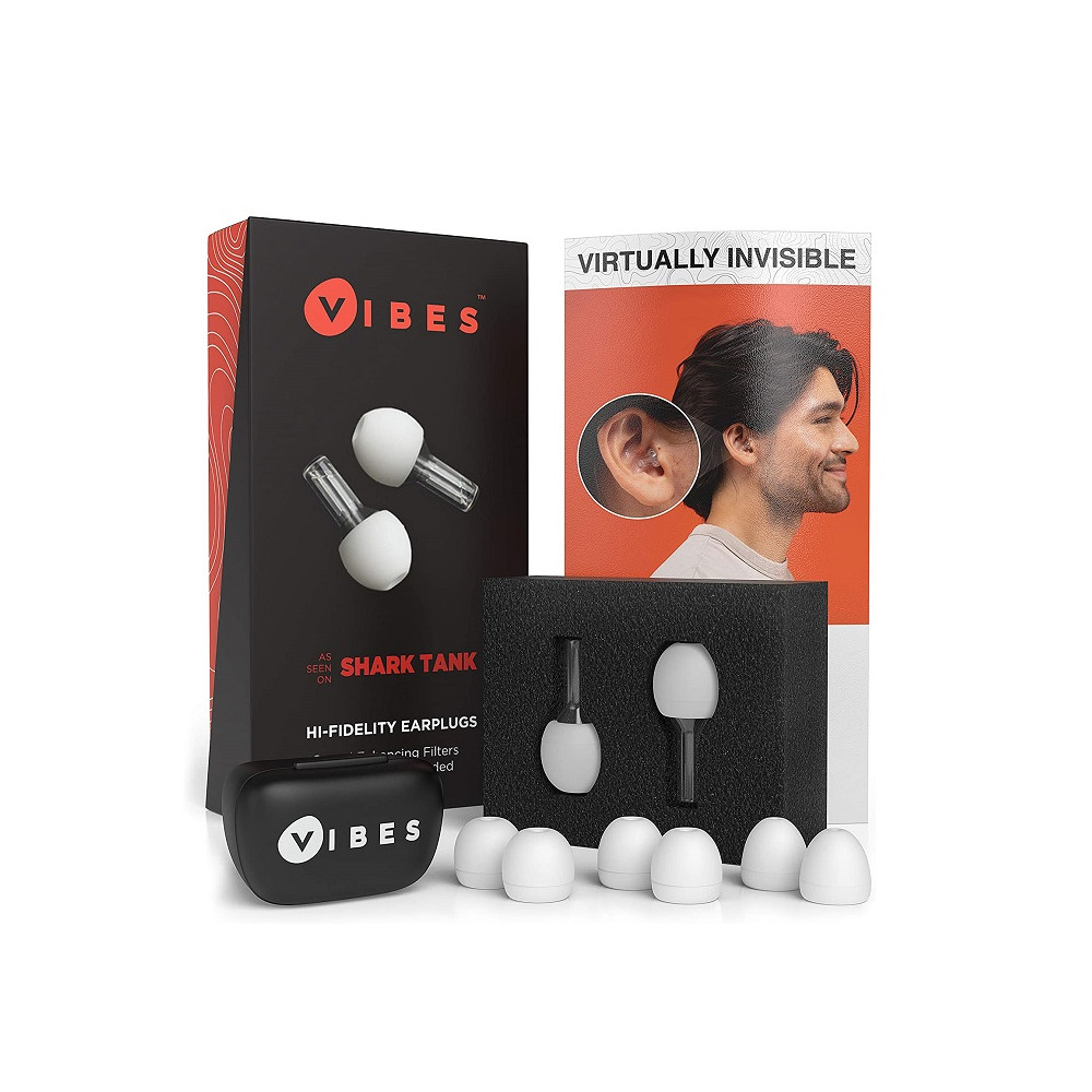 (COMBO) Vibes Hi-Fidelity Earplugs bundle with Attachable Cords – Universal Fit
