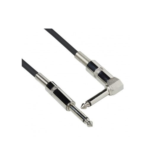 18a7f764b1091e025e44fd37213e86ba.jpeg Bespeco BS100P - 1 Metre (Straight 1/4″ Jack – Angled 90˚ 1/4″ Jack) Mono Instrument Cable