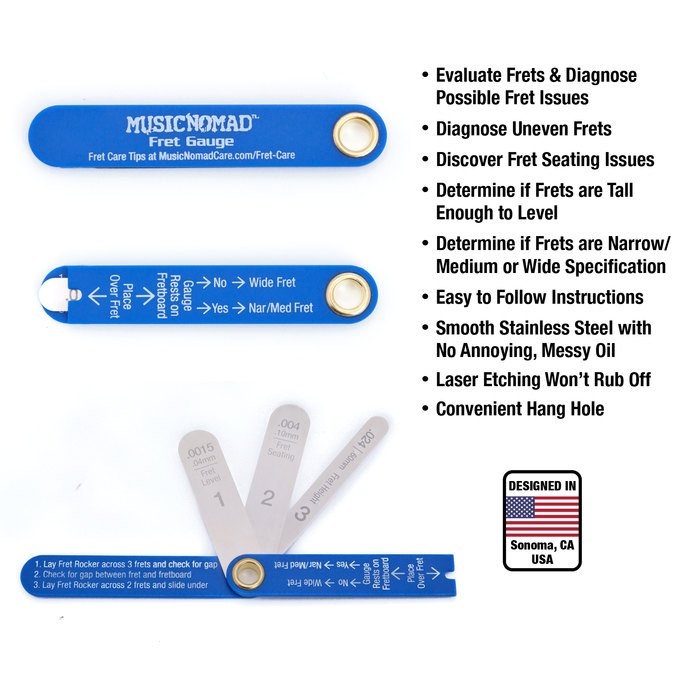 Music Nomad MN840 Precision Fret Gauge Tool