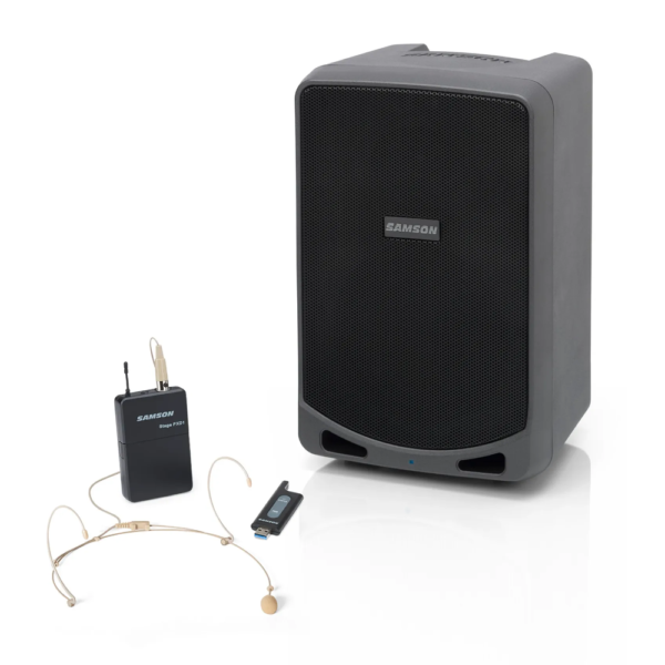 a539c7fd49c77183b99cca9c6bb164e9.png Samson Expedition XP106wDE 4-channel 100w Portable PA System with Bluetooth and Wireless Headset Microphone
