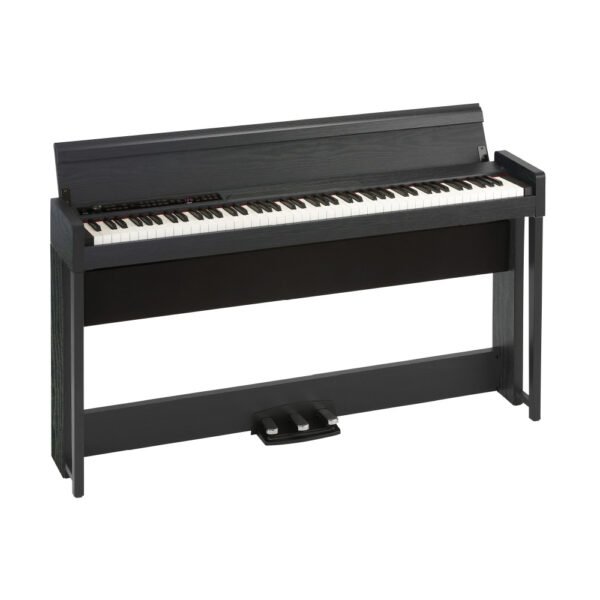 1ec8243c0c0f30d3acbe9cd769c7c121-1.jpeg Korg C1 Air Digital Piano – 88-Key RH3 Weighted Keyboard with Bluetooth Audio in Black (Display Unit)Wooden Black