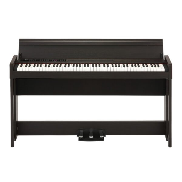23f8136feaf8284e8aca420d575df808-1.jpeg Korg C1 Air Digital Piano – 88-Key RH3 Weighted Keyboard with Bluetooth Audio in Brown