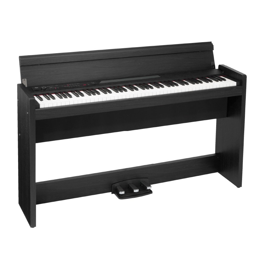 Korg LP-380U Digital Piano – 88-Key RH3 Weighted Keyboard with USB Audio/MIDI in Rosewood Black Finish (LP380U)