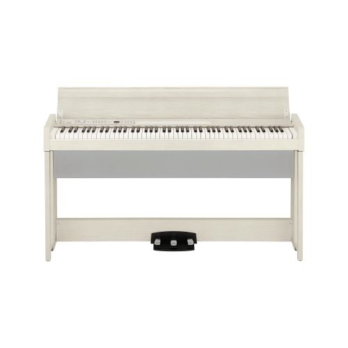 Korg C1 Air Digital Piano – 88-Key RH3 Weighted Keyboard with Bluetooth Audio in White Ash