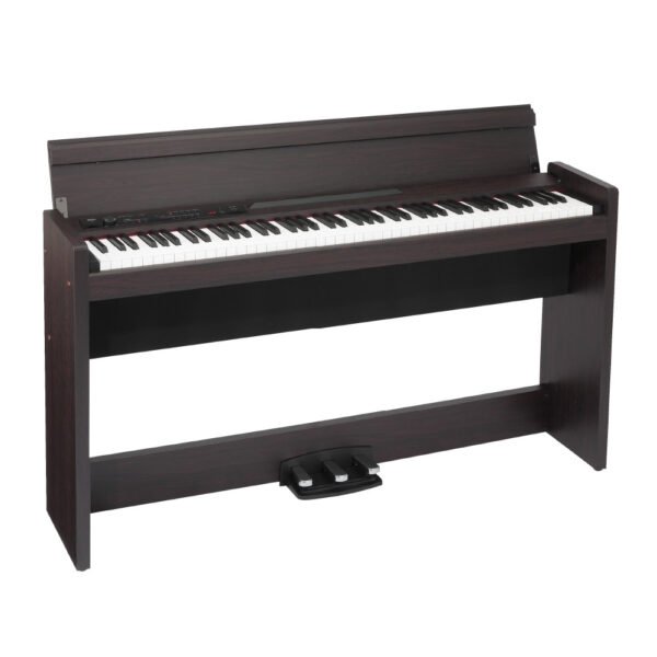 Korg LP-380U Digital Piano – 88-Key RH3 Weighted Keyboard with USB Audio/MIDI in Rosewood (LP380U)