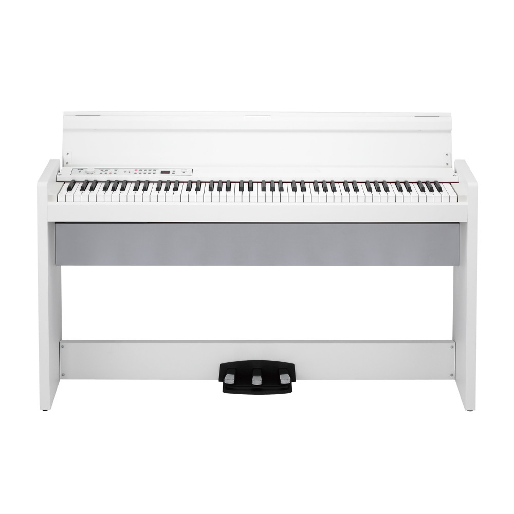 Korg LP-380U Digital Piano – 88-Key RH3 Weighted Keyboard with USB Audio/MIDI in White (LP380U)